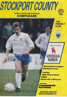 Tranmere Rovers v Preston North End Match Programme 1988-11-22